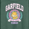 Women's - Garfield - Collegiate Lightweight French Terry Wide Neck Long Sleeve Shirt - 2 of 4