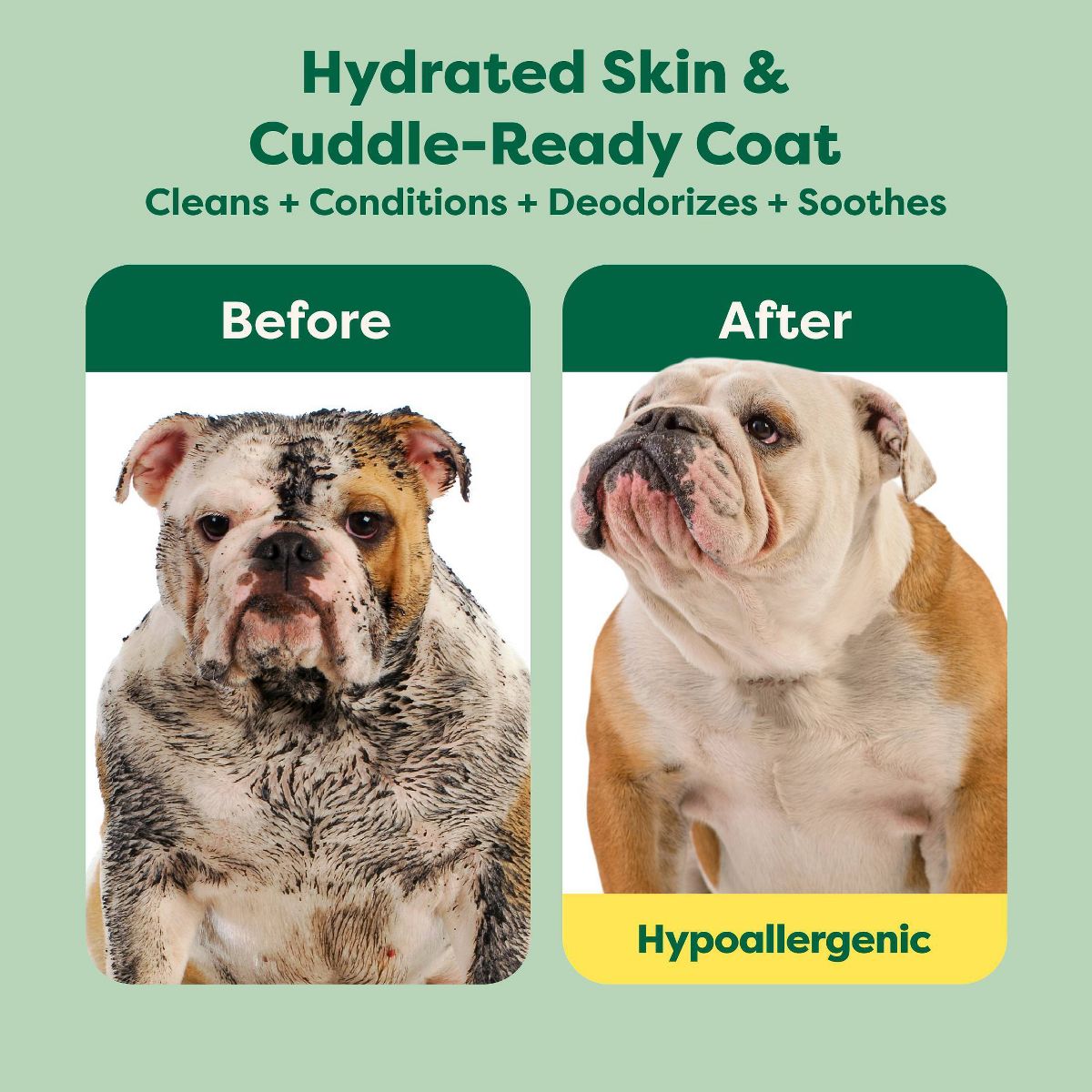 Earth Rated 4-in-1 Soothing Hypoallergenic Dog Shampoo and Conditioner - White Tea & Basil Scent - 16 fl oz - thumbnail 2