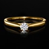 Ross-Simons 0.25 Carat Lab-Grown Diamond Solitaire Ring in 18kt Gold Over Sterling - 4 of 4