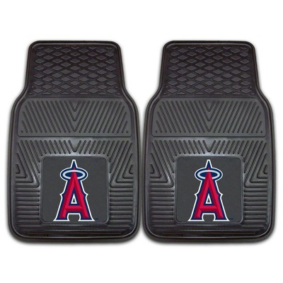 MLB Los Angeles Angels Vinyl Car Mat Set - 2pc