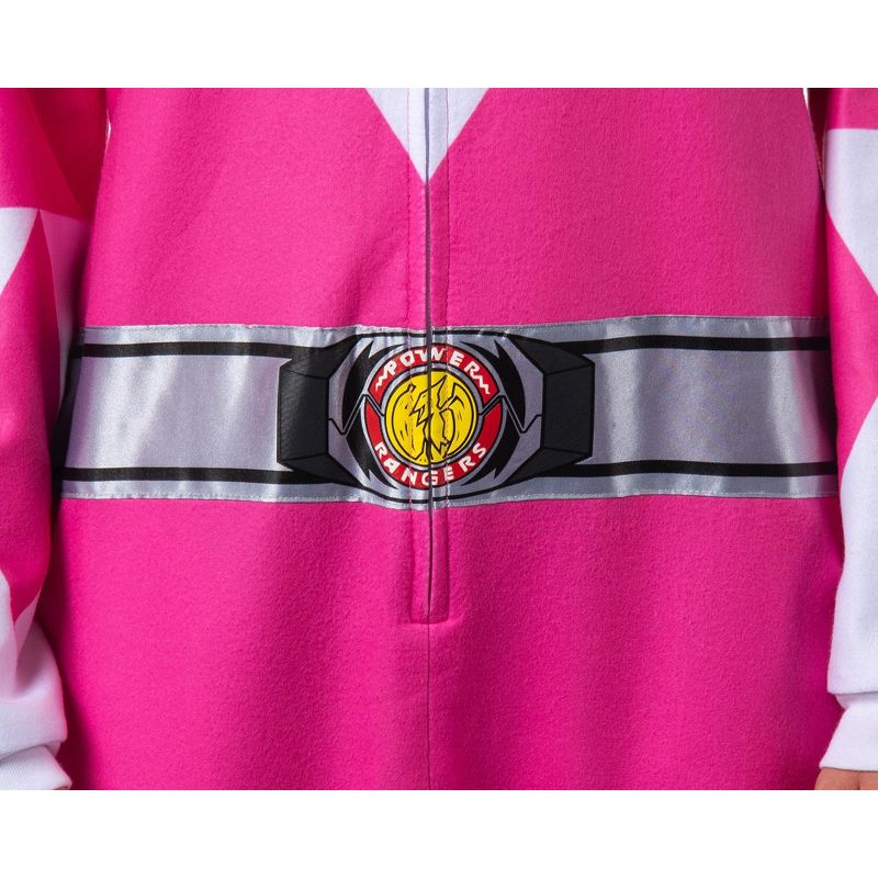 Power Rangers Costume Union Suit One Piece Pajama Outfit For Men And Women Multicolored, 3 of 7