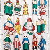 Carnation Home Fashions "Bottoms" Up Fabric Shower Curtain - 70x72", Multi - 4 of 4
