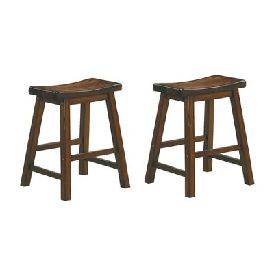 NicBex Dining Chairs Set of 2 Backless Saddle Casual Dining Home Furniture Seat Stools for Kitchen, Bedroom
