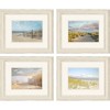 HomeRoots Set Of Four Sandy Beach Photography Distressed Ivory Framed Wall Art - 3 of 3