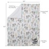 Lambs & Ivy Jungle Friends Elephant/Giraffe Safari Soft Fleece Baby Blanket - 2 of 4
