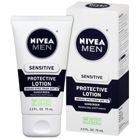 Nivea Men Sensitive Lotion With Vitamin E - Spf 15 - 2.5 Fl Oz : Target