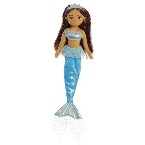 Aurora Sea Sparkles 18 Princess Sparkles Yesenia Mermaid Blue Stuffed Doll