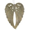 Kurt S. Adler 6.0 Inch Angel Wings Platinum Silver Gems Faith Tree Ornaments - 3 of 3