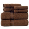 Hastings Home 100% Cotton Hotel Towel Set - Chocolate, 6-pc. - 3 of 4