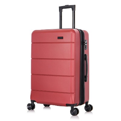 Inusa Elysian Lightweight Hardside Medium Checked Spinner Suitcase ...