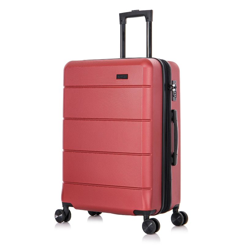 InUSA Elysian Lightweight Hardside Medium Checked Spinner Suitcase, 1 of 17