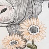 C&F Home Happy Sunflower Cow Indoor / Outdoor Embroidered Throw Pillow, 18" x 18" - 3 of 3