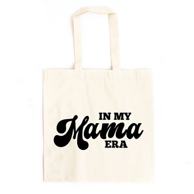 City Creek Prints In My Mama Era Canvas Tote Bag - 15x16 - Natural