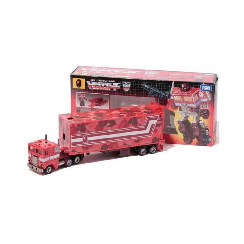 Transformers G1 Bathing Ape BAPEx Optimus Prime Red Camouflage Version Limited Edition | Transformers G1 Reissues Action figures, 2 of 4