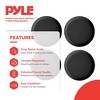 4) NEW Pyle PDIC81RDBK 250W 8 Inch Flush In-Wall In-Ceiling Black Speakers Four - 3 of 4