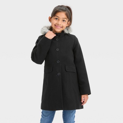 Girls Faux Wool Jacket Cat Jack Target