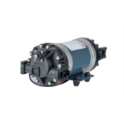 Delavan 7972-111E-SB PowerFLO Electric 12 VDC Diaphragm Pump w/ Multi Intake Outtake Options, Max Fluid Temperature of 140 Degree F, 70 PSI & 10 GPM