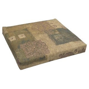 Blazing Needles, 20-inch by 19-inch Patterned Outdoor Chair Cushion - 1 of 1