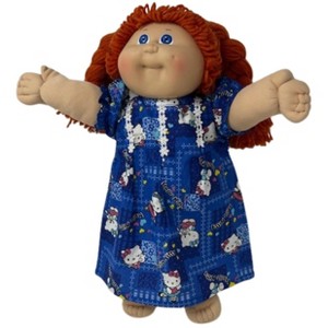 Doll Clothes Superstore Handmade Kitty Print Nightgown for 15 - 16" Baby & Cabbage Patch Dolls - 1 of 4