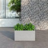 LeisureMod Flora Fiberstone and MGO Clay Planter Rectangular Planter Pot for Indoor and Outdoor - 2 of 4