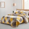 Peace Nest Premium Microfiber Ultra Soft Reversible Quilted Coverlet Set - 3 of 4