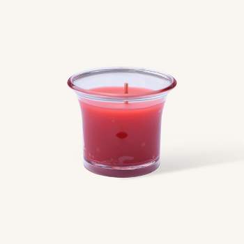 Hyoola Scented Candles In Plastic Cups -Apple Cinnamon- 12Hr - 4Pk