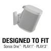 Sanus Wireless Speaker Swivel and Tilt Wall Mounts for Sonos ONE, PLAY:1, and PLAY:3 - Pair (White) - 3 of 4