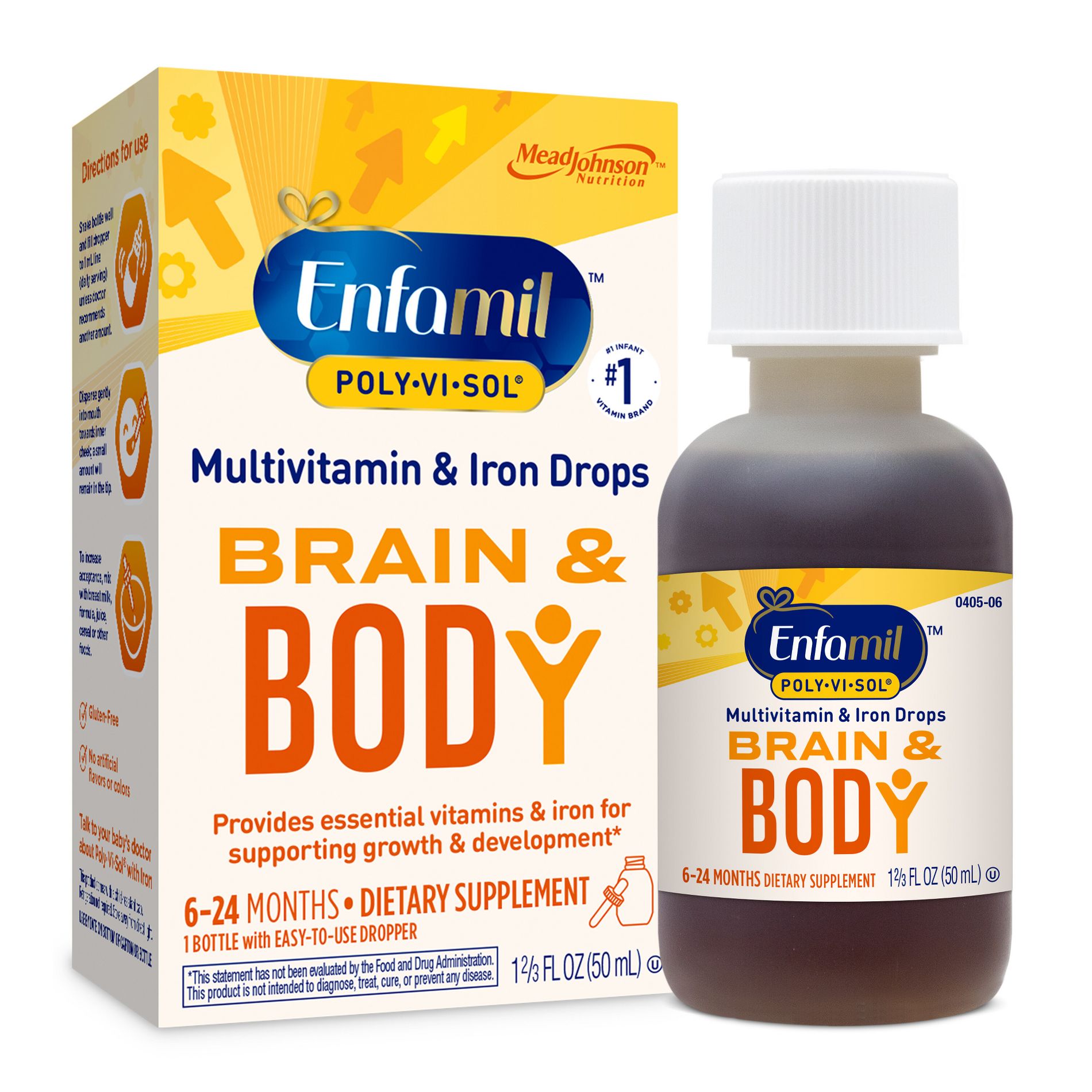 Enfamil Poly-Vi-Sol Multivitamin Drops with Iron - 1.69oz