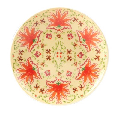Francesca Assorted Colorful Porcelain Canape Plates Set of 6