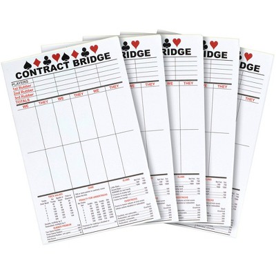 Best Paper Greetings 250 Sheets Contract Bridge Score Pads With Trick ...