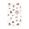 Hudson Baby Infant Girl Cotton Flannel Burp Cloths, Sweet Bakery, One Size - 3 of 4