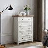 NicBex Farmhouse Drawer Dresser,Modern Tall/Double Dressers with Round Handles,Chest of Drawers for Bedroom,Living Room,Dining Room,Hallway - 2 of 4
