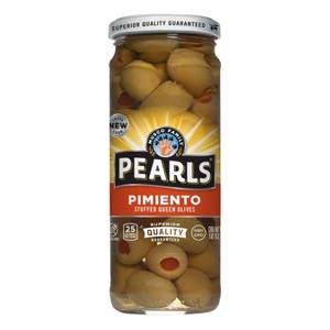 Pearls Pimiento Stuffed Queen Olives - 10oz - 1 of 4
