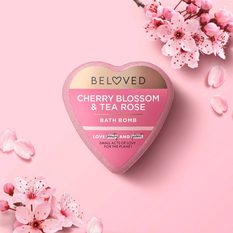 Beloved Cherry Blossom &#38; Tea Rose Bath Bomb - 1ct/4oz, 5 of 12