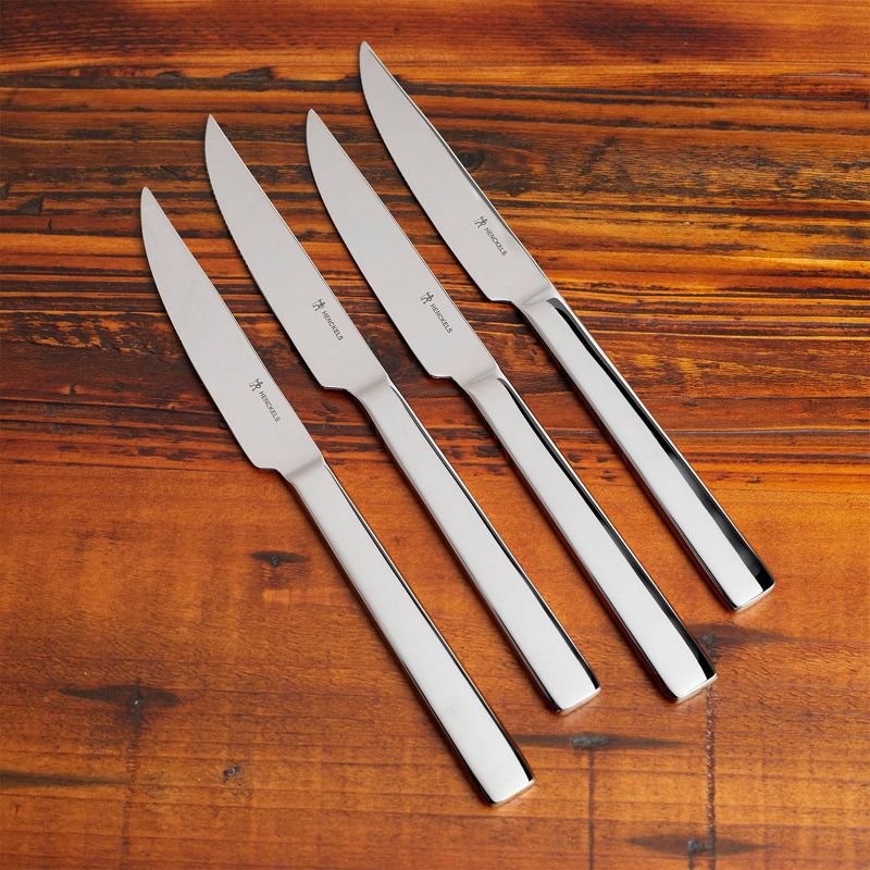 Henckels 4pc High Carbon Stainless Steel Blade Steak Knife Set, 4 of 5
