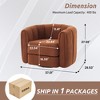 Akoasm Modern Soft Swivel Accent Barrel Sofa & Chair For Living Room, Office & Bedroom - 2 of 4