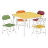 Folding Children's Table and Chair Set - Portable Kids Study Table and Chair, Folding Kids Chair, Children's Desk and Chair, Folding Study Table - 2 of 4