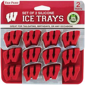 MasterPieces FanPans 2-Pack Team Ice Cube Trays - NCAA Wisconsin Badgers
