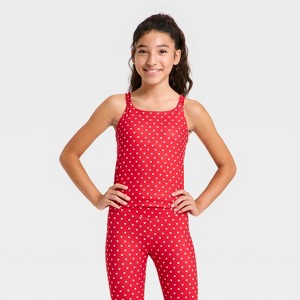 Girls' Ruffle Crop Tank Top - All In Motion™ - 1 of 3