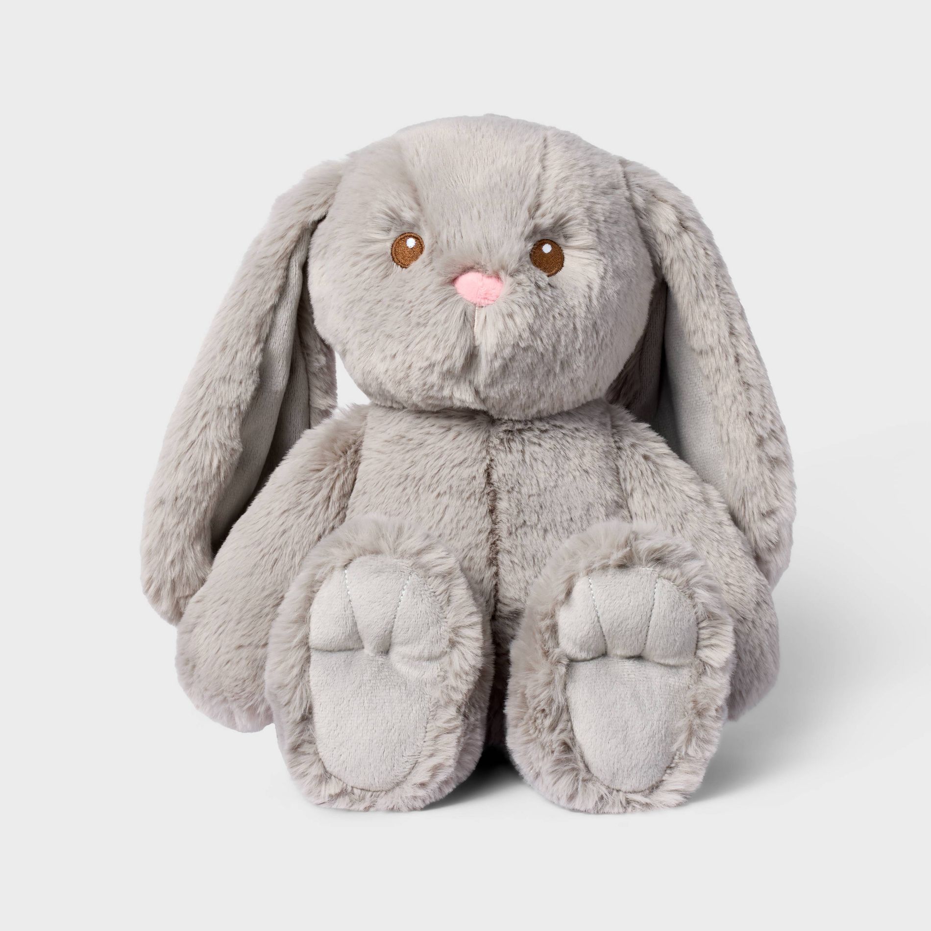 11'' Gray Bunny Stuffed Animal - Gigglescape™