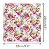 INSPIRE CHIC Men's Regular Fit Polyester Floral Pattern Pocket Squares - 2 of 4
