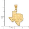 Black Bow Jewelry 10k Yellow Gold Texas A&M Aggies NCAA Large Pendant - 2 of 3