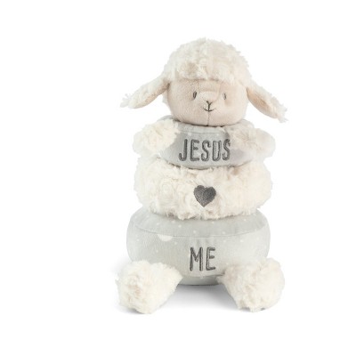 Plush Animal With Mini Plush Stuffed Animal Toy - Lamb - 2pc