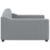 vidaXL Day Bed Light Grey 100x190 cm - Versatile Fabric Sofa Bed with Padded Foam, Sturdy Wood/Metal Frame, Modern Design, Easy Assembly - 4 of 4