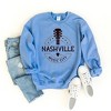 Simply Sage Market Women's Graphic Sweatshirt Nashville Music City Guitar - image 2 of 2