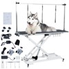 Garvee Dog Grooming Table for Large Dogs, Electric Adjustable Height Pet Grooming Table at Home, large dog grooming table, Up to 330Lb, White - 2 of 4