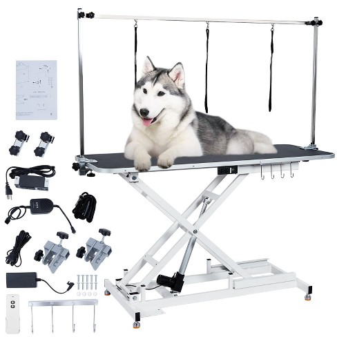 WhizMax Dog Grooming Table for Large Dogs, Electric Adjustable Height Pet Grooming Table at Home, large dog grooming table, Up to 330Lb, White - image 1 of 4