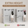 COWLOWN Frameless Sliding Shower Door, Adjustable Shower Screen with Tempered Glass - 3 of 4