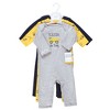 Hudson Baby Infant Boys Cotton Coveralls, Construction - 2 of 4