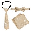 Gioberti Boy's 4pc Paisley Vest Set - 3 of 4